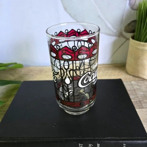 COCA-COLA | Tiffany Style Stained Glass Tumbler - Picture 2 of 5